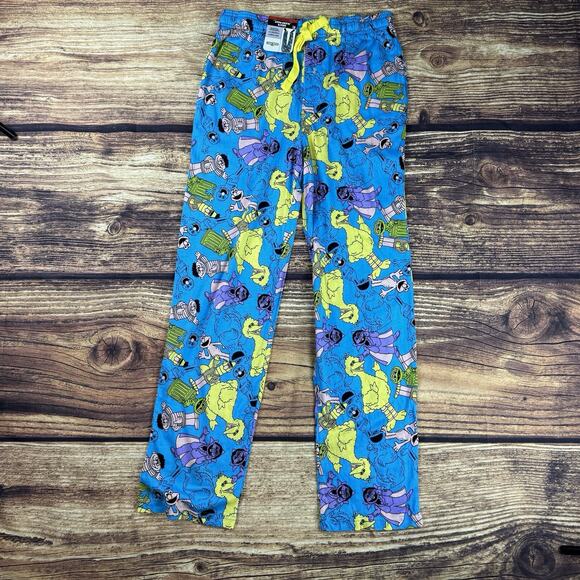 Adult Sesame Street Mens Small Pajama Lounge Sleep Pant Big Bird Ernie & Friends - Picture 2 of 4